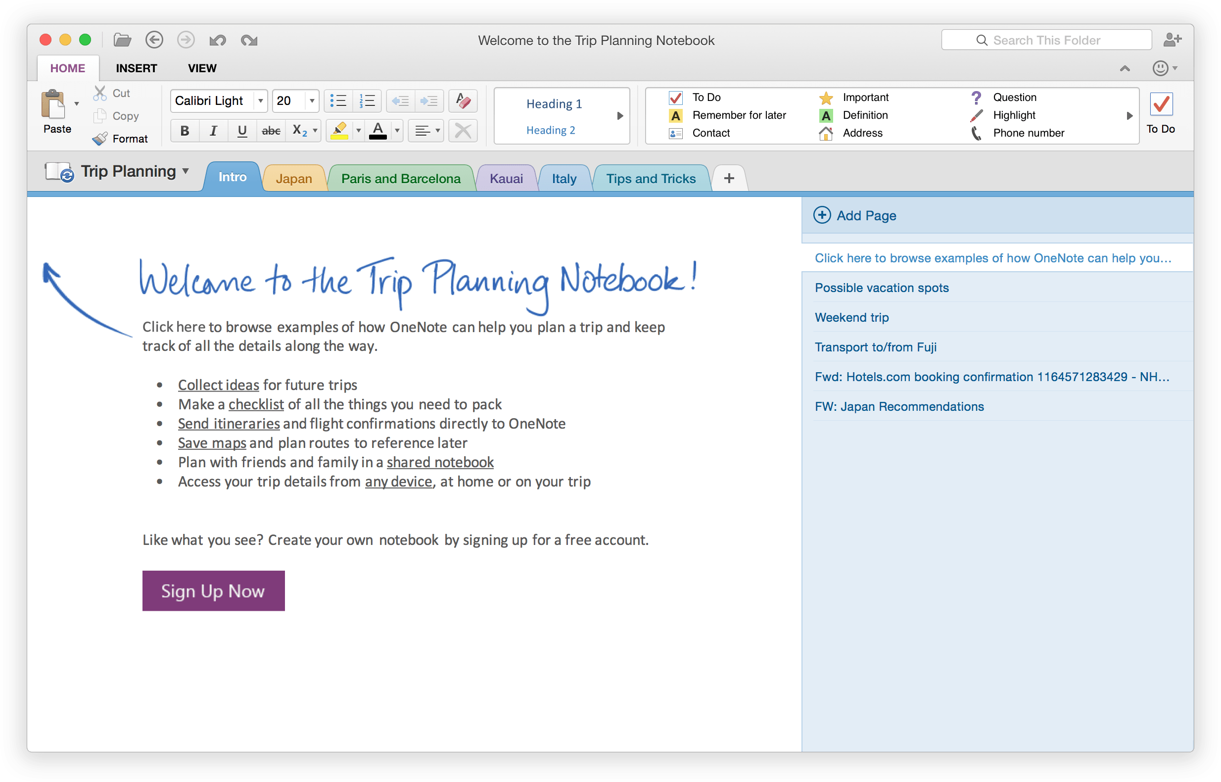 send to onenote 2016 outlook for mac
